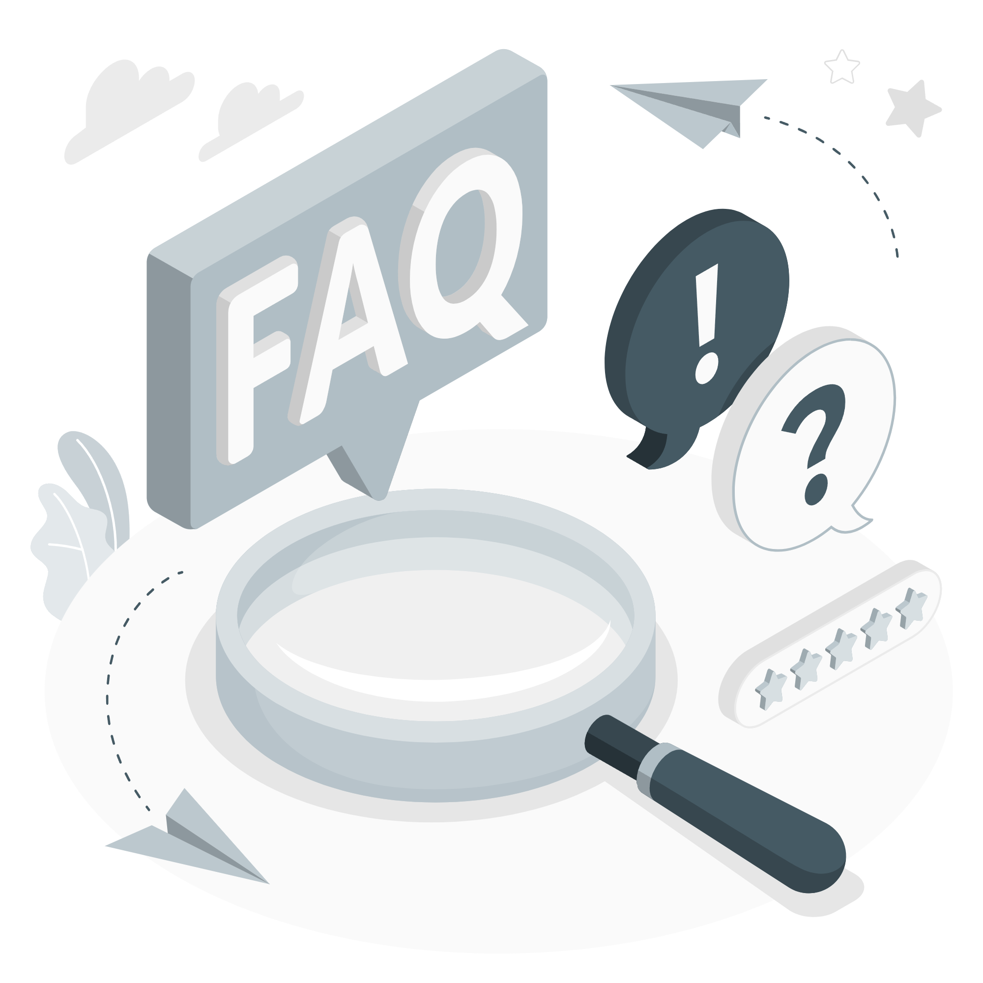 Web Development FAQ Illustration